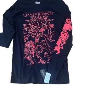 NWT Game of Thrones Dragon Long Sleeve T shirt